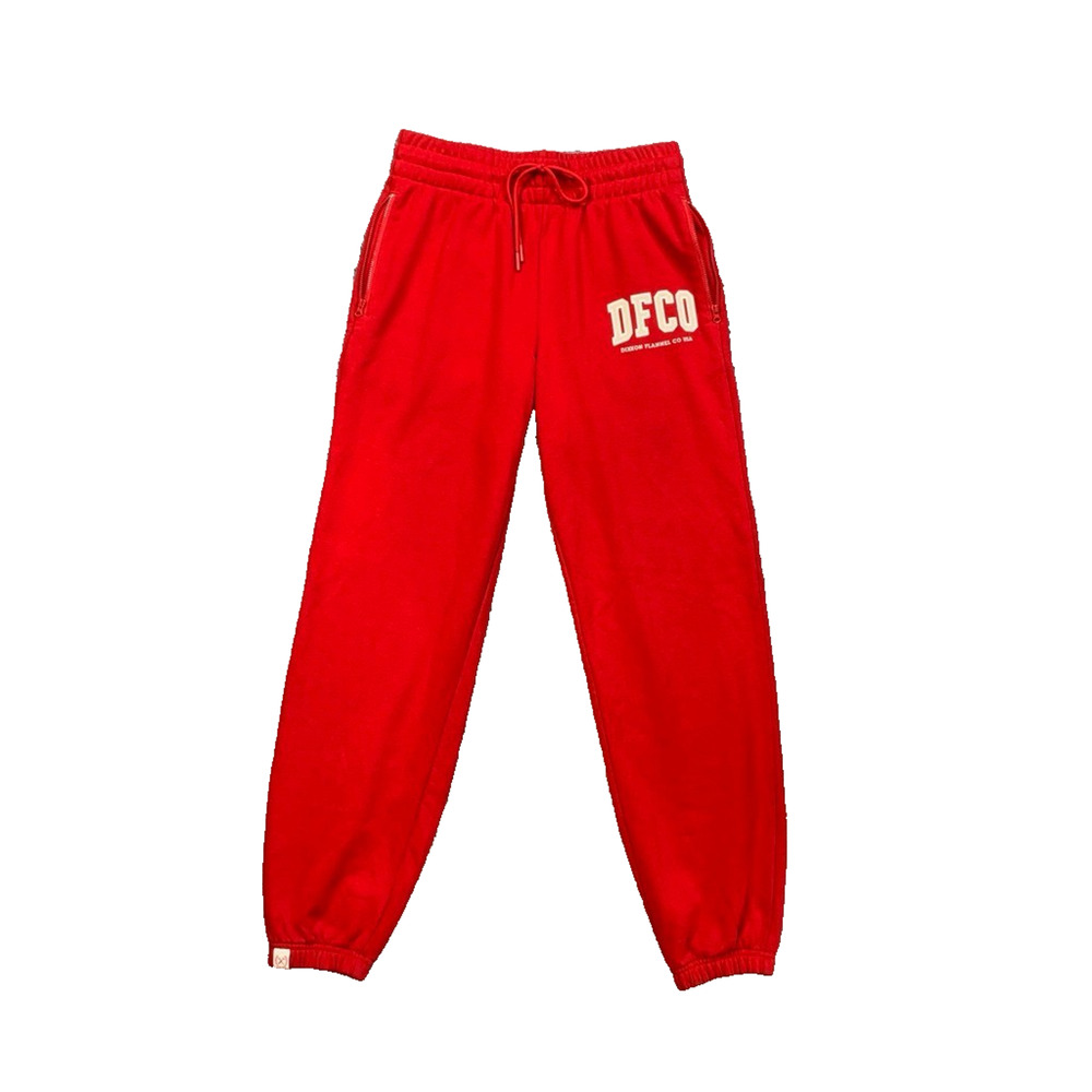 Dixxon Sweatpants Womens S Small Poppy DFCO Heathered Drawstring Fleece Joggers